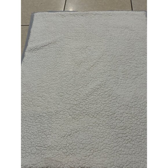 Pottery Barn Heirloom animal hippo elephant Patchwork Baby Blanket Sherpa Back - Picture 3 of 8